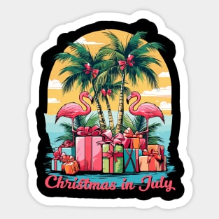 Holiday Heatwave | 'Christmas in July' Summer Delight T-Shirt Sticker